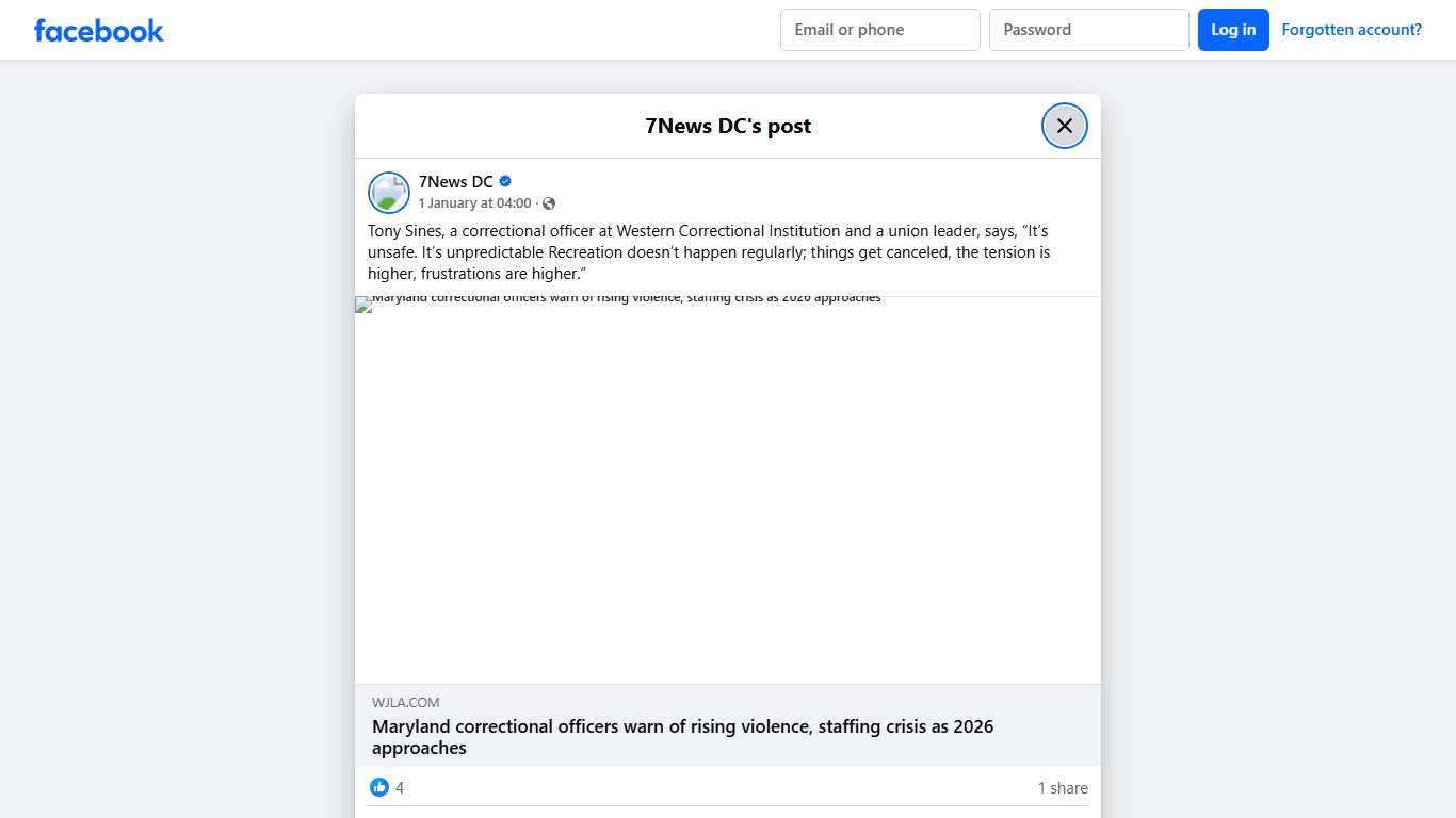 7News DC - Tony Sines, a correctional officer at Western... | Facebook