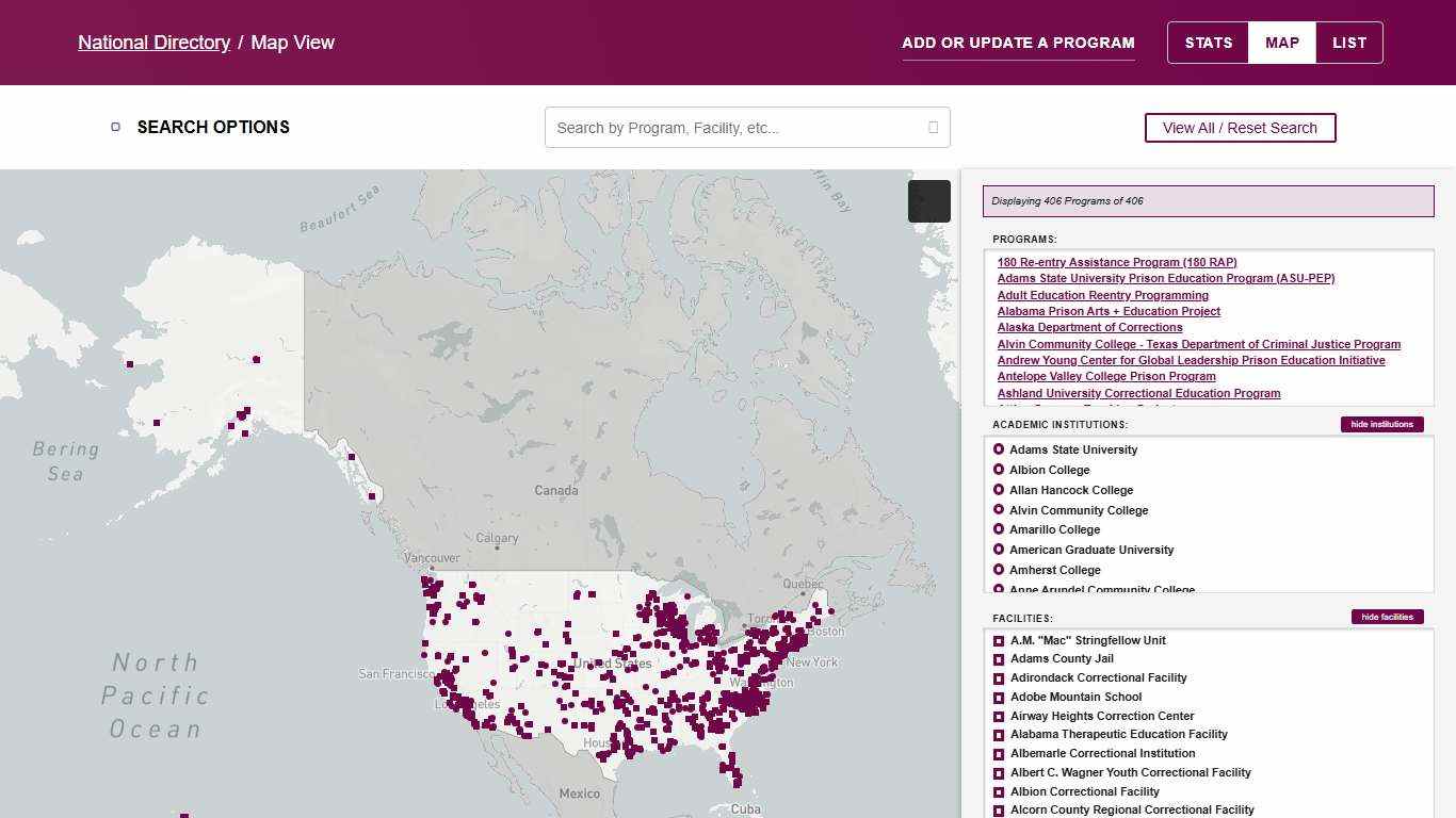 National Directory – 2022 Map View